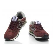 Chaussure New Balance Basse 574 Marron Pour Femme en Soldes